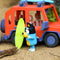 BLUEY - Bluey's 4WD Auto en Kampeeravonturen Deluxe Speelset - 12 onderdelen (3 stuks)