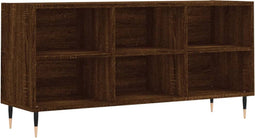 vidaXL - Tv-meubel - 103,5x30x50 - cm - bewerkt - hout - bruin - eikenkleur