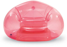 Opblaasbare zwembadstoel Intex Beanless Transparant Roze 137 x 74 x 127 cm (4 Stuks)