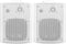 vidaXL Stereoluidsprekers wandmontage 2 st 100 W wit