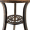 tectake® Lyon - 3-delige Bistroset - Vintage Design - Aluminium - Bronskleurig