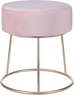 DELCO - Hocker - Roze - Fluweel