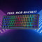 AULA F3261 - Bedraad Gaming Toetsenbord - Mechanisch - RGB - 61keys - Red switch - Hot swap - Qwerty - Zwart