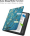 Lunso - Origami sleepcover hoes - Geschikt voor Kobo Libra 2 (7 inch) - Van Gogh Amandelbloesem