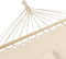 tectake® Dubbele hangmat - 2 personen - 2 kussens - Ligvlak 230x145 cm - Draagvermogen 240 kg - Beige (2 stuks)
