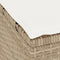 vidaXL - 3-delige - Tuin - Eettafelset - met - Kussens - Beige - van - Poly - Rattan - en - Acacia