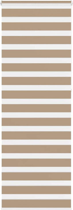 vidaXL - Zebra - Blind - 80x230 - cm - stofbreedte - 75,9 - cm - polyester - zandbruin