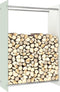 vidaXL - Haardhoutrek - 80x35x120 - cm - glas - zwart