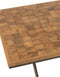J-Line eettafel Yoni - metaal/hout - naturel/grijs