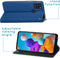 iMoshion Hoesje Geschikt voor Samsung Galaxy A21s Hoesje Met Pasjeshouder - iMoshion Slim Folio Bookcase - Donkerblauw