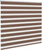 vidaXL - Zebra - rolgordijn - 160x100 - cm - stofbreedte - 155,9cm - polyester - bruin