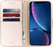 Accezz Hoesje Geschikt voor iPhone Xr Hoesje Met Pasjeshouder - Accezz Wallet Softcase Bookcase - goud