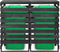 vidaXL - Containerberging - dubbel - 140x75x121 - cm - geverfd - grenenhout