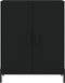 vidaXL - Dressoir - 69,5x34x90 - cm - bewerkt - hout - zwart