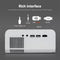 Belesy® Beamer Projector M33 Wit – Full HD Support – Bluetooth & Wifi – Projectie 30 tot 200 inch – Software Android 9.0 – 3.800 Lumen – Beamers - Contrast 10.000:1 - Cadeau - WK 2022 - Moederdag