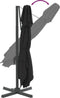 vidaXL - Zweefparasol - met - dubbel - dak - 300x300 - cm - zwart
