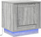 vidaXL - Nachtkastjes - met - LED-verlichting - 2 - stuks - Grijs - Sonoma - 44x34,5x45 - cm