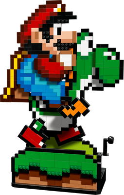 LEGO Super Mario - Super Mario World 71438 - Mario en Yoshi displaymodel - 1215 steentjes