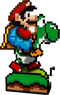 LEGO Super Mario - Super Mario World 71438 - Mario en Yoshi displaymodel - 1215 steentjes