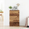 vidaXL - Dressoir - 60x35x98,5 - cm - spaanplaat - oud - hout