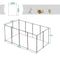 EUGAD Huisdieren ren - Modulair en uitbreidbaar - 200 x 100 x 70 cm
