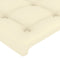 vidaXL - Hoofdbord - 80x5x78/88 - cm - kunstleer - crèmekleurig