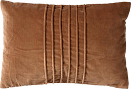 Dutch Decor PAX - Sierkussen velvet 40x60 cm Tobacco Brown - bruin - Inclusief binnenkussen