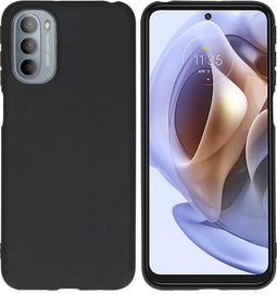 iMoshion Hoesje Geschikt voor Motorola Moto G41 / Moto G31 Hoesje Siliconen - iMoshion Color Backcover - Zwart