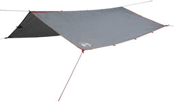 vidaXL - Kampeerluifel - waterdicht - 300x294 - cm - grijs - en - oranje