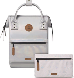 Cabaia laptoprugzak / Rugtas / Schooltas - 10 inch - Adventurer Small - Rennes - Zilver