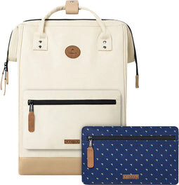 Cabaia laptoprugzak / Rugtas / Schooltas - 15 inch - Adventurer Large - Beige