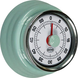 CABANAZ - mechanische kookwekker, metaal met magneet, KITCHEN TIMER, blauw