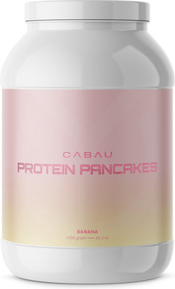 Cabau Lifestyle - Protein Pancakes - Hoogwaardige Eiwitten - Banana - 25 pannenkoeken - Eiwitpannenkoeken - Klaar in een handomdraai - Makkelijk te bereiden