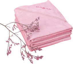 Cabau Lifestyle - Sporthanddoek met rits en opbergvak - Pink - 80X35CM - 100% katoen - In vier kleuren