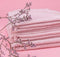 Cabau Lifestyle - Sporthanddoek met rits en opbergvak - Pink - 80X35CM - 100% katoen - In vier kleuren