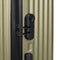 Cabine handbagage reis trolley koffer Alcatraz - zwenkwielen - 57 x 38 x 23 cm - 48 liter - groen - cijferslot - dubbel hengsel