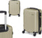 Cabine handbagage reis trolley koffer Alcatraz - zwenkwielen - 57 x 38 x 23 cm - 48 liter - groen - cijferslot - dubbel hengsel