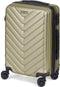 Cabine handbagage reis trolley koffer Pyramid - zwenkwielen - 57 x 38 x 23 cm - 48 liter - groen - cijferslot - dubbel hengsel
