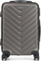 Cabine handbagage reis trolley koffer Pyramid - zwenkwielen - 57 x 38 x 23 cm - 48 liter - antraciet - cijferslot - dubbel hengsel