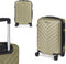 Cabine handbagage reis trolley koffer Pyramid - zwenkwielen - 57 x 38 x 23 cm - 48 liter - groen - cijferslot - dubbel hengsel