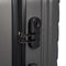 Cabine handbagage reis trolley koffer Pyramid - zwenkwielen - 57 x 38 x 23 cm - 48 liter - antraciet - cijferslot - dubbel hengsel