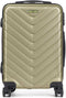 Cabine handbagage reis trolley koffer Pyramid - zwenkwielen - 57 x 38 x 23 cm - 48 liter - groen - cijferslot - dubbel hengsel