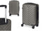 Cabine handbagage reis trolley koffer Pyramid - zwenkwielen - 57 x 38 x 23 cm - 48 liter - antraciet - cijferslot - dubbel hengsel