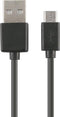Cable KSIX BXCUSB01 Micro USB 1 m Black