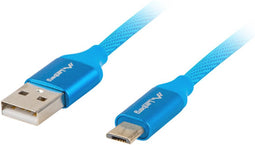 Cable Micro USB Lanberg CA-USBM-20CU-0010-BL 1 m