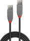 Cable Micro USB LINDY 36693 2 m Black Grey Multicolour