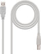 Cable Micro USB NANOCABLE CABLE USB 2.0 IMPRESORA, TIPO A/M-B/M, BEIGE, 1.0 M Beige 1 m