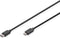 Cable USB C Digitus by Assmann DB-300137-018-S 1,8 m Black