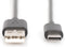 Cable USB C Digitus by Assmann DB-300137-018-S 1,8 m Black