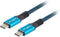Cable USB C Lanberg Blue 50 cm